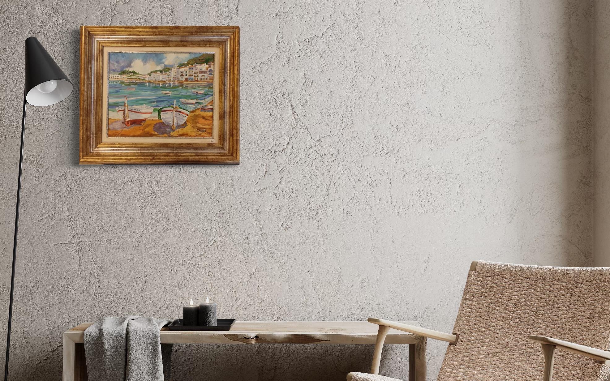 LLANSA - Landscape Painting Marrone di AVEL