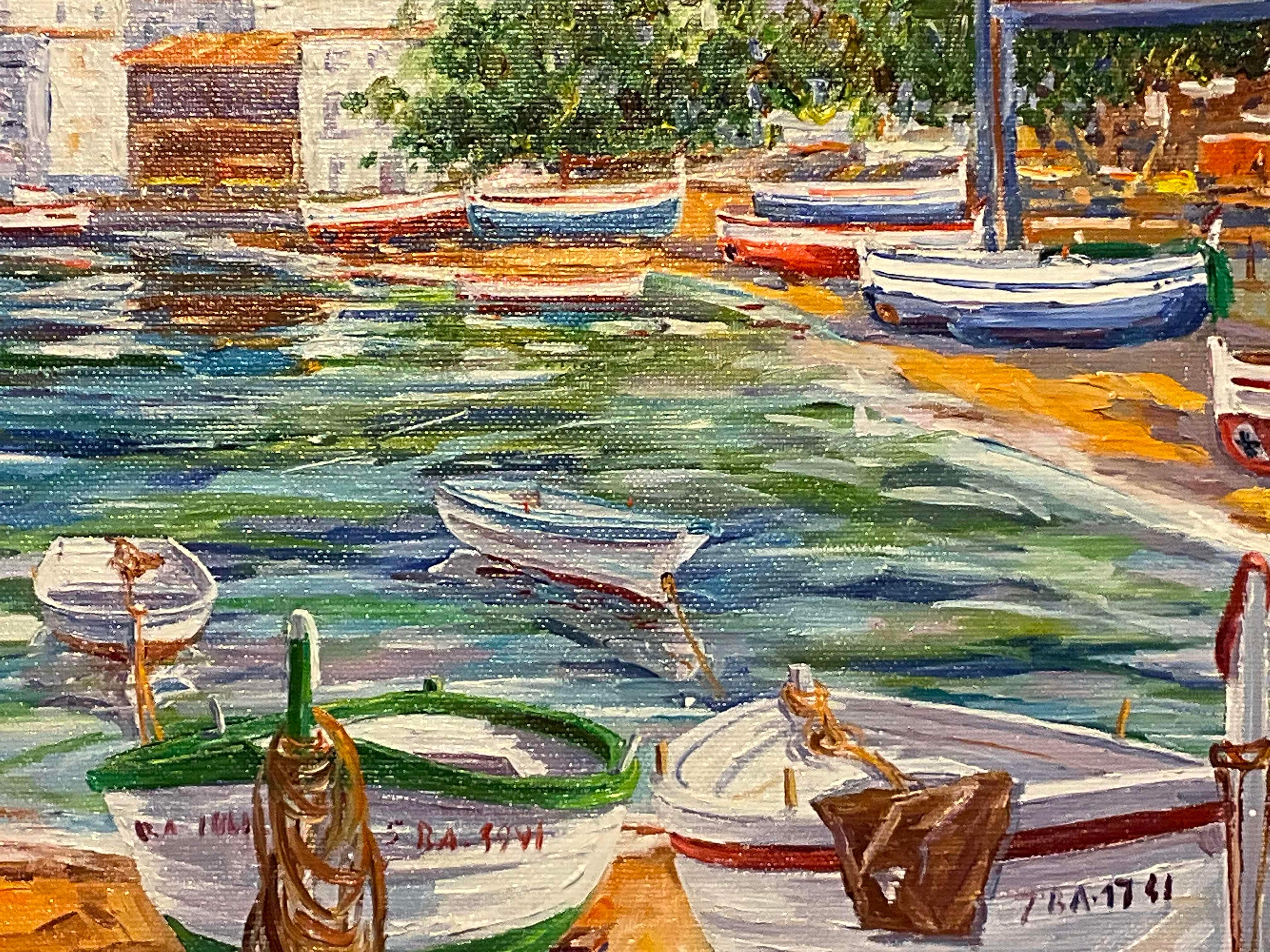 PORTO DELLA SELVA - Landscape Painting Marrone di AVEL