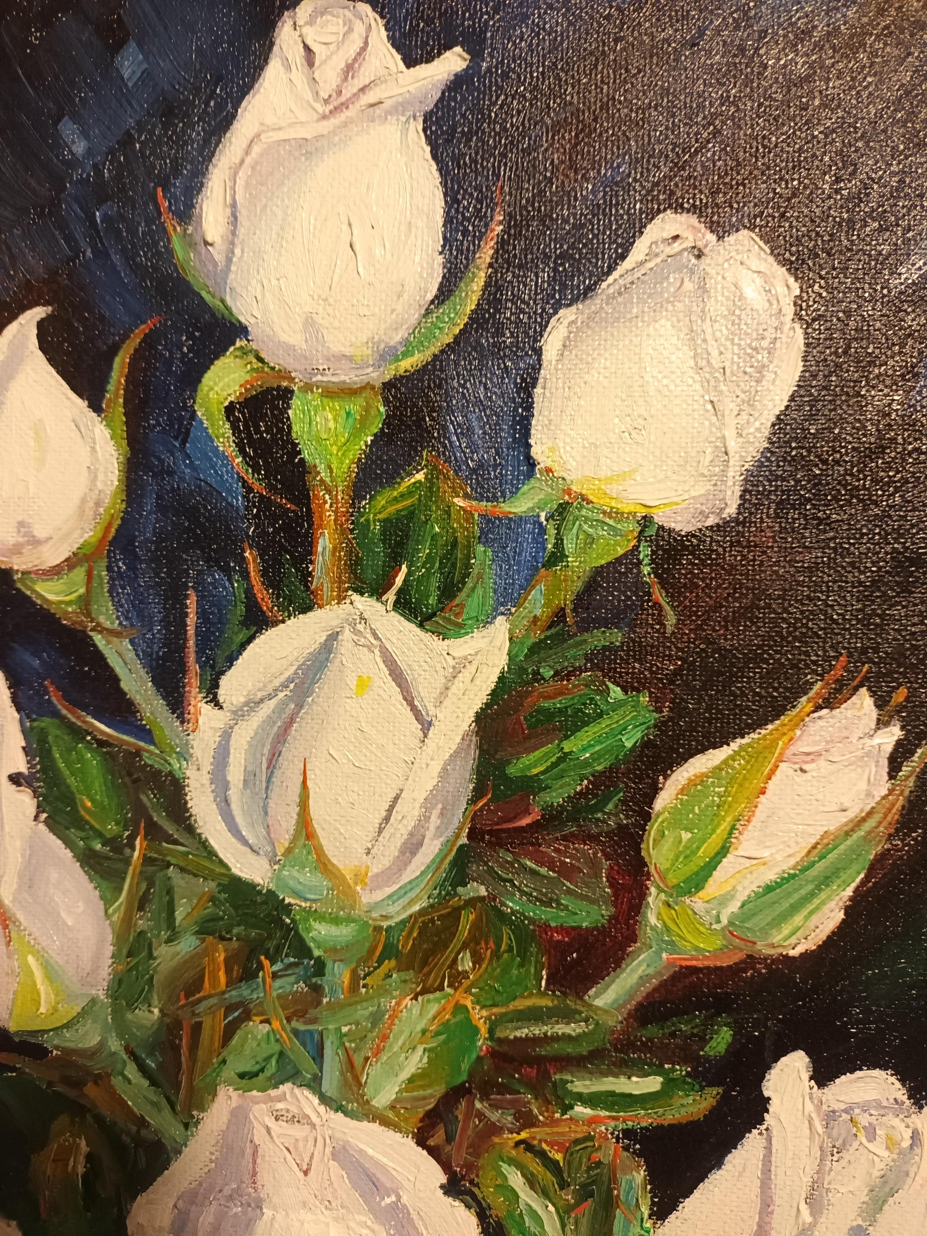ROSAS - Landscape Painting Nero di AVEL