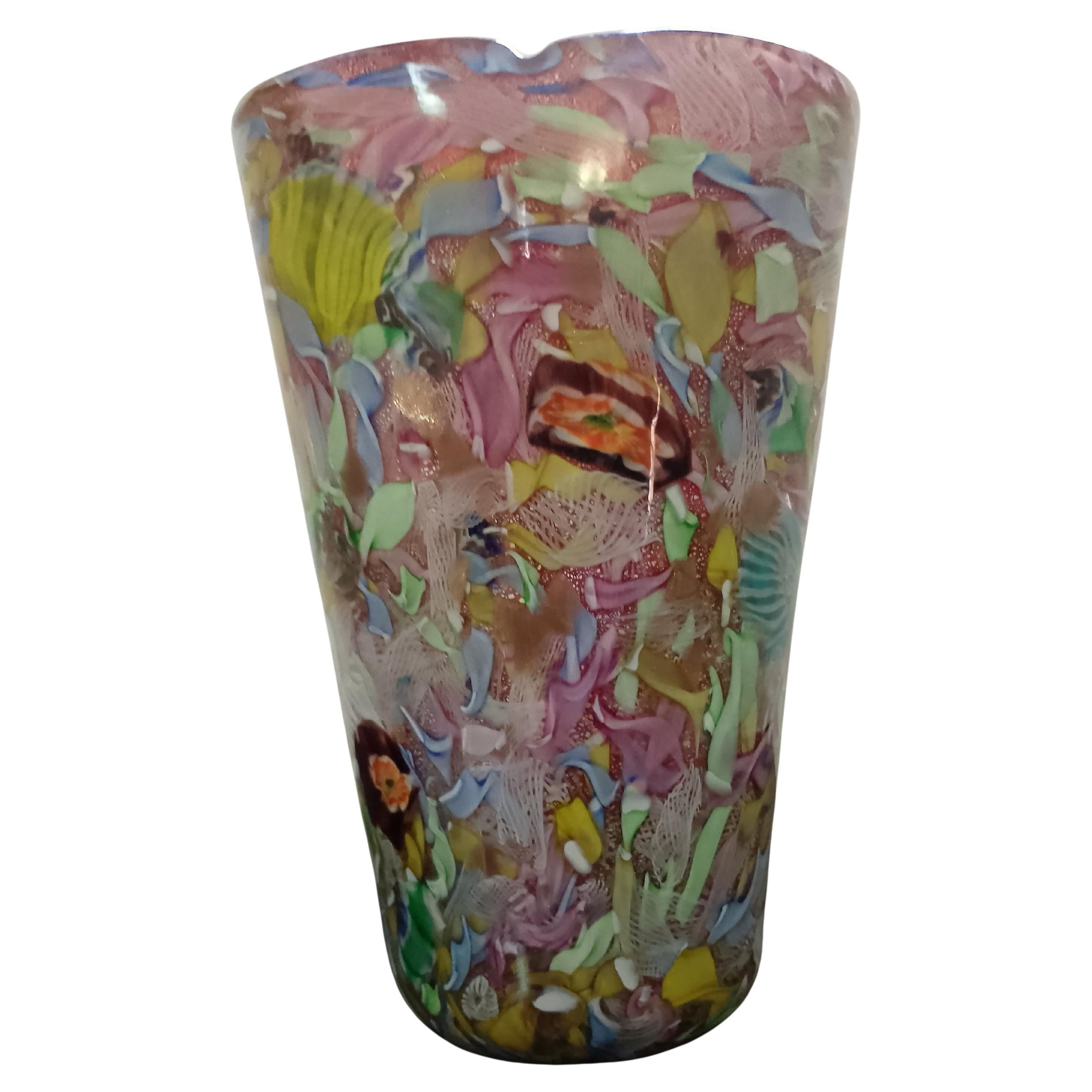 AVEM - Arte Vetraria Muranese - VASO Fine Giornata - Italia anni
50