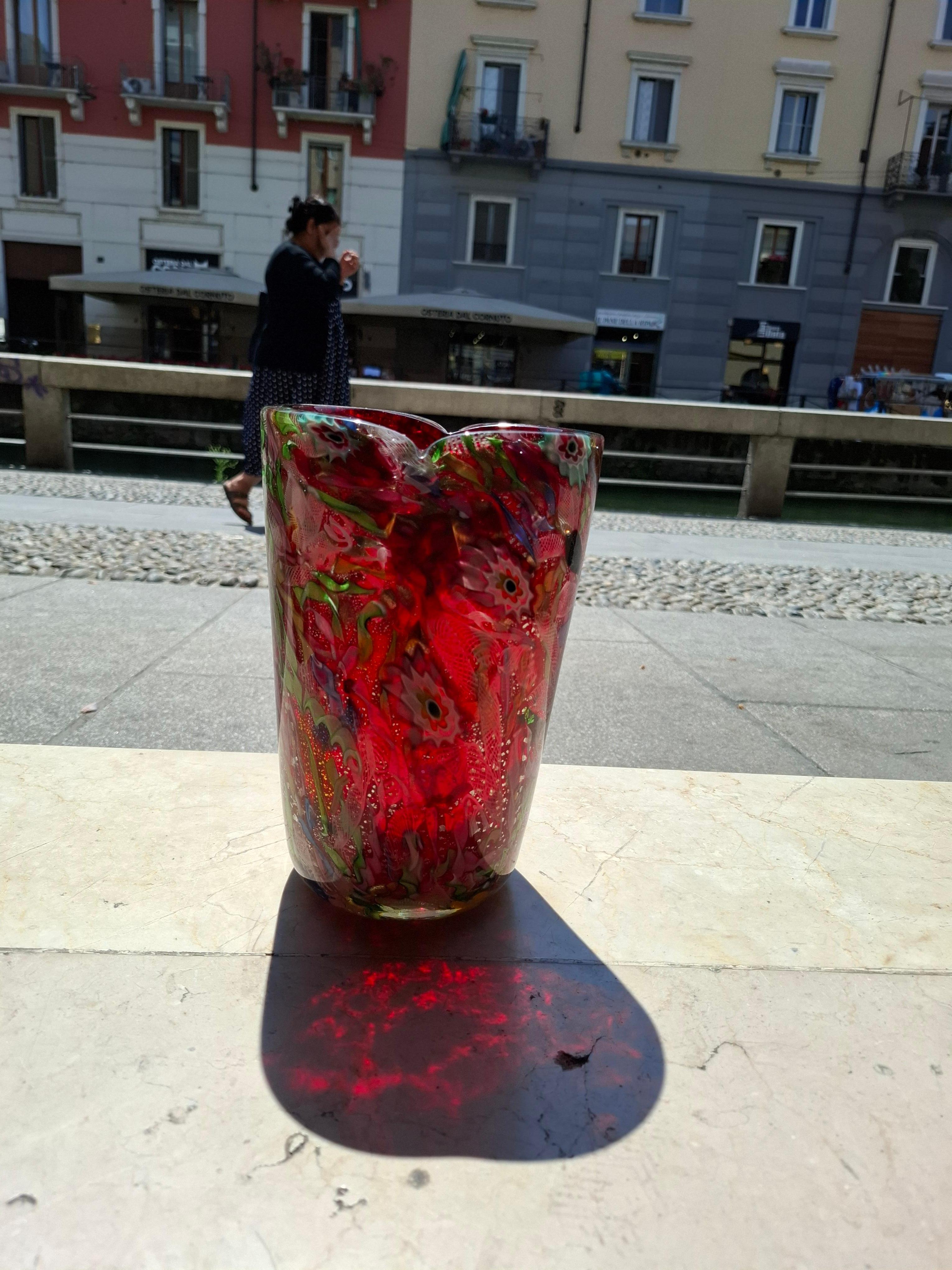 AVEM - Arte Vetraria Muranese - VASO fine giornata - Murano ITALIA 1950 (Moderne der Mitte des Jahrhunderts) im Angebot