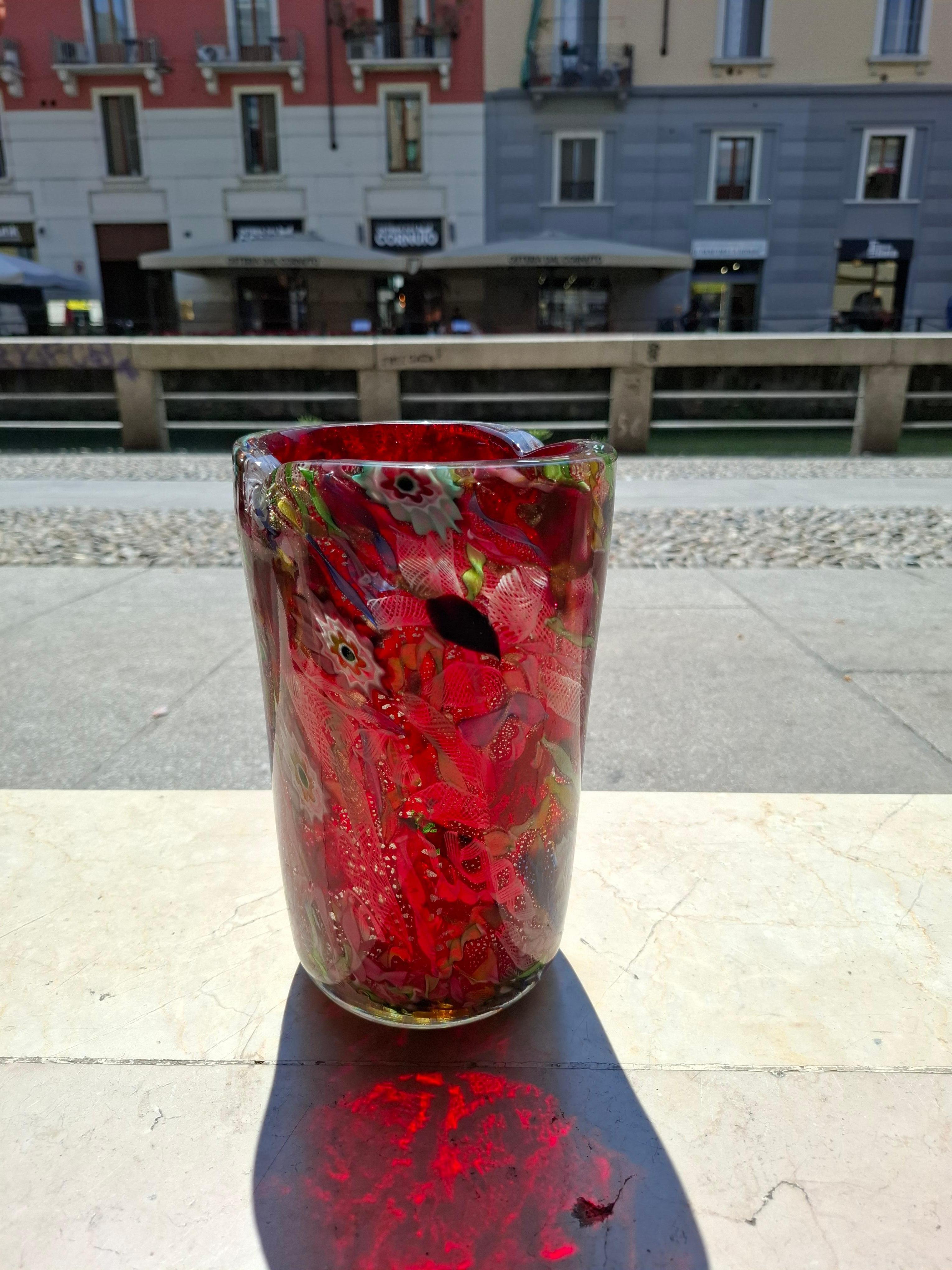 AVEM - Arte Vetraria Muranese - VASO fine giornata - Murano ITALIA 1950 (Italienisch) im Angebot