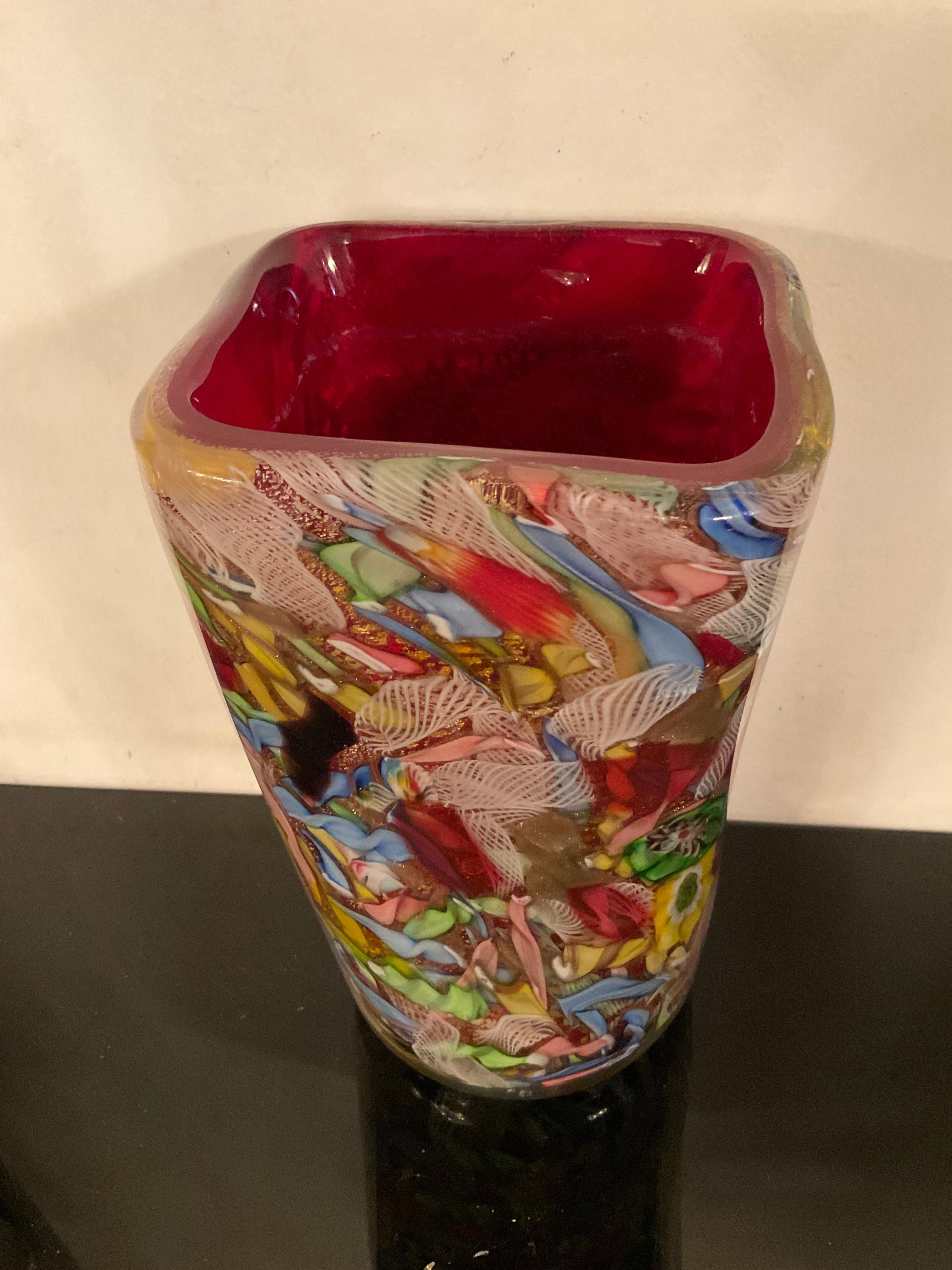 AVEM - Arte Vetraria Muranese - VASO fine giornata - Murano ITALIA 1950 in vendita 1