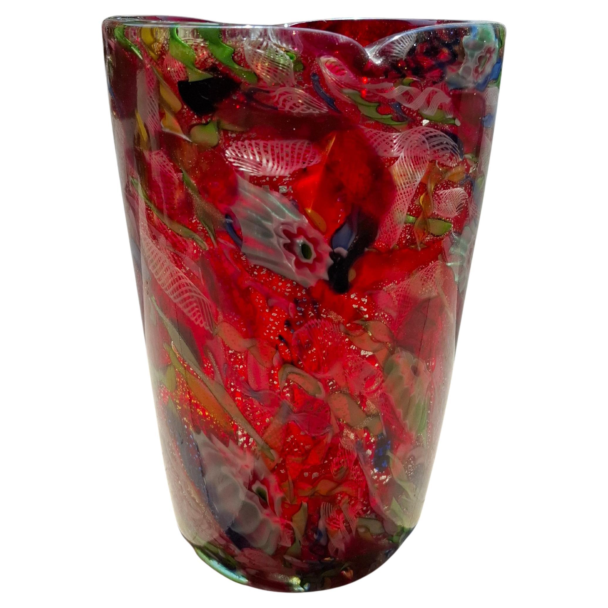 AVEM - Arte VEtraria Muranese - VASO fine giornata - Murano ITALIA 1950