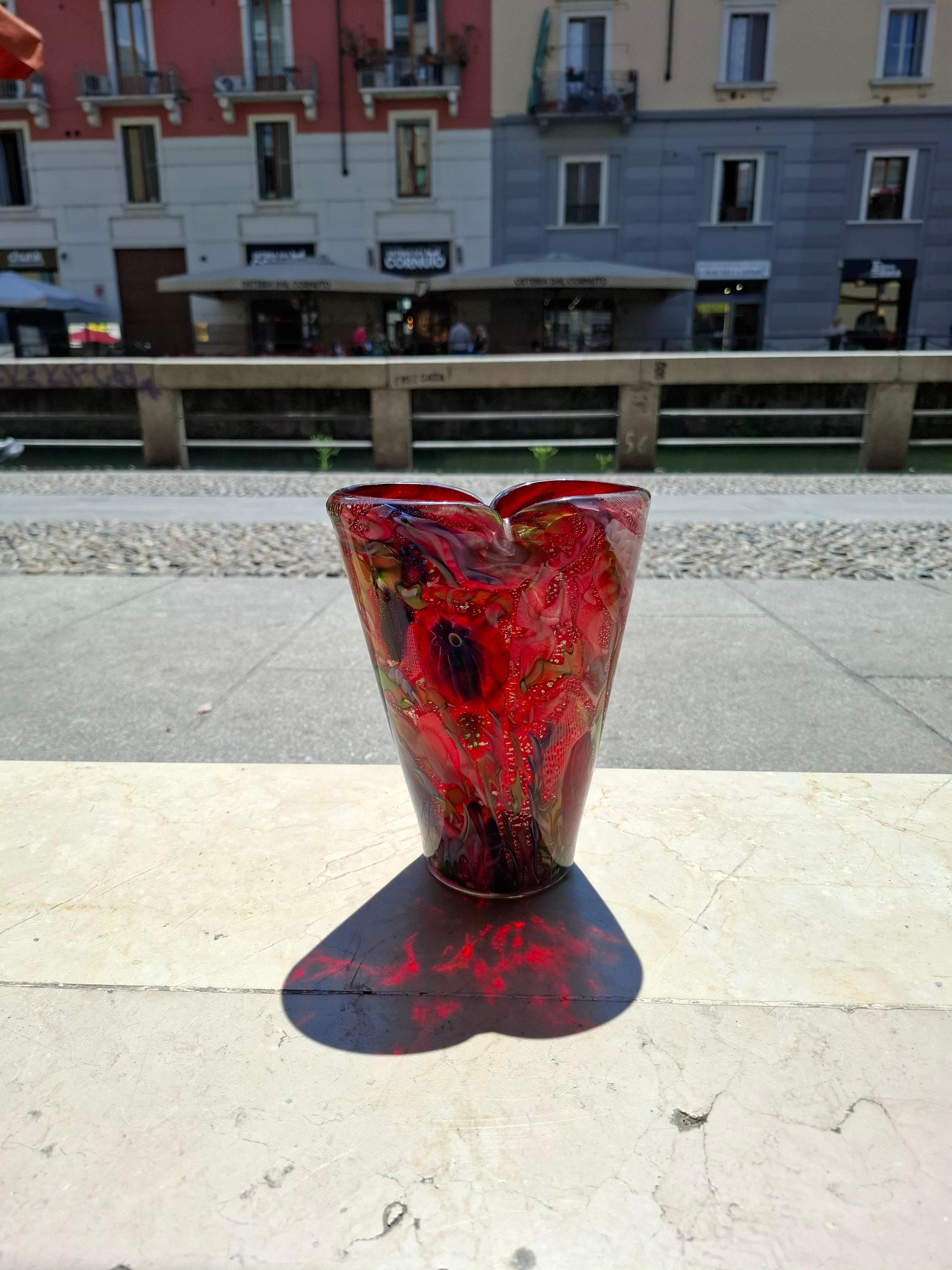 AVEM - AURELIANO TOSO -Murano - Vaso del 1950 In condizioni buone in vendita a Milano, IT