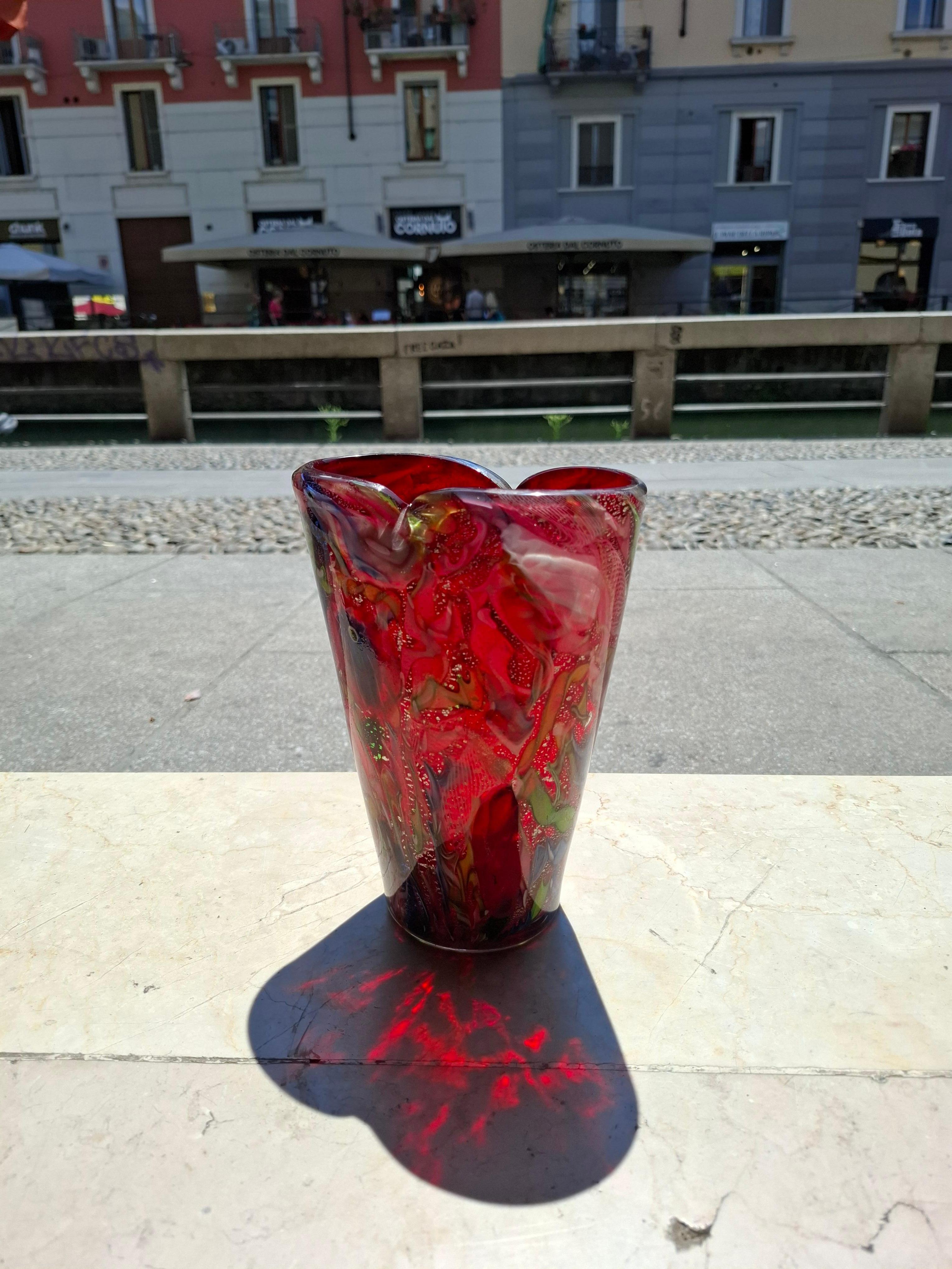 Mid-20th Century AVEM - AURELIANO TOSO -Murano - Vaso del 1950 in vendita