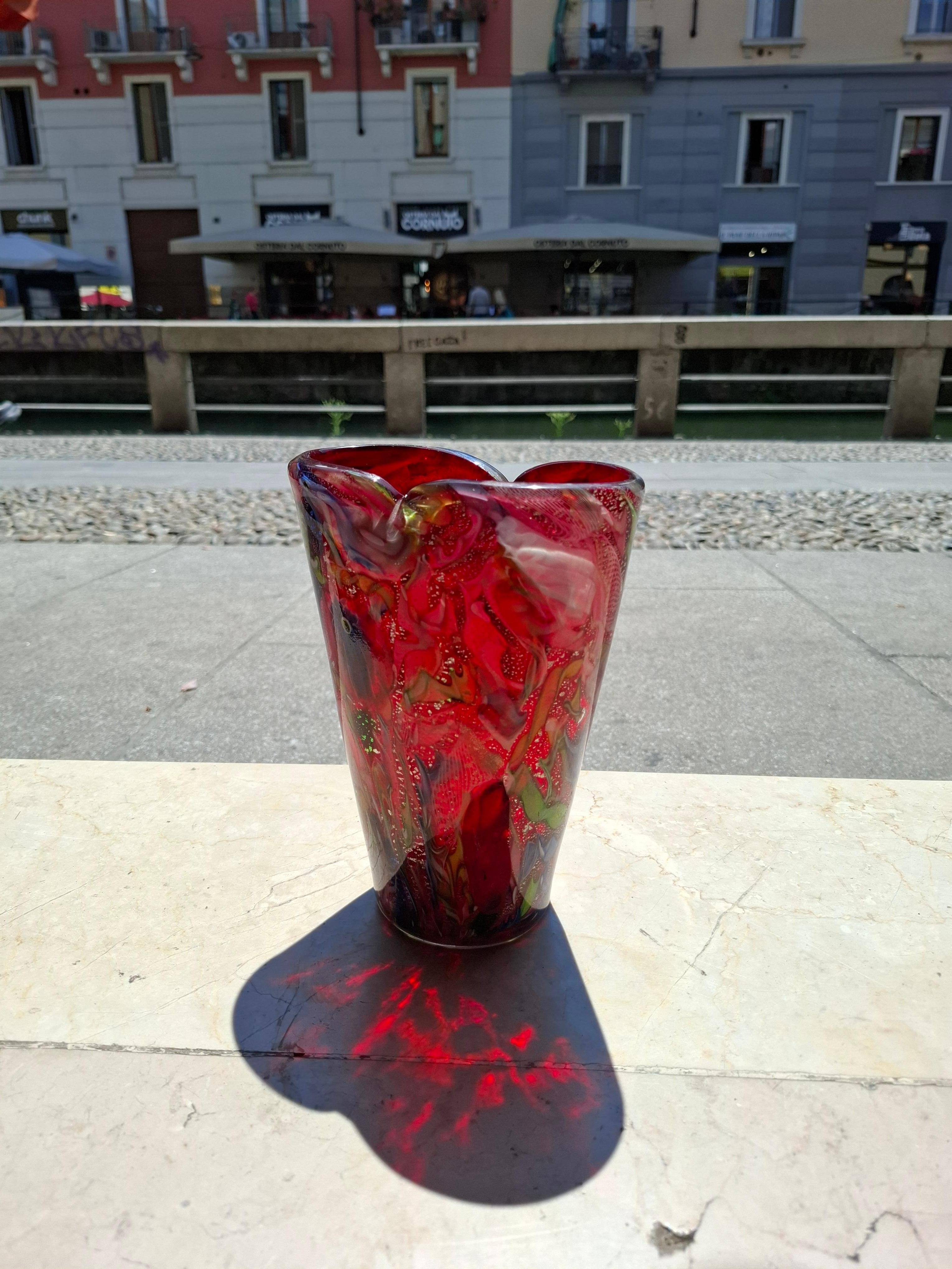 Vetro di Murano AVEM - AURELIANO TOSO -Murano - Vaso del 1950 in vendita