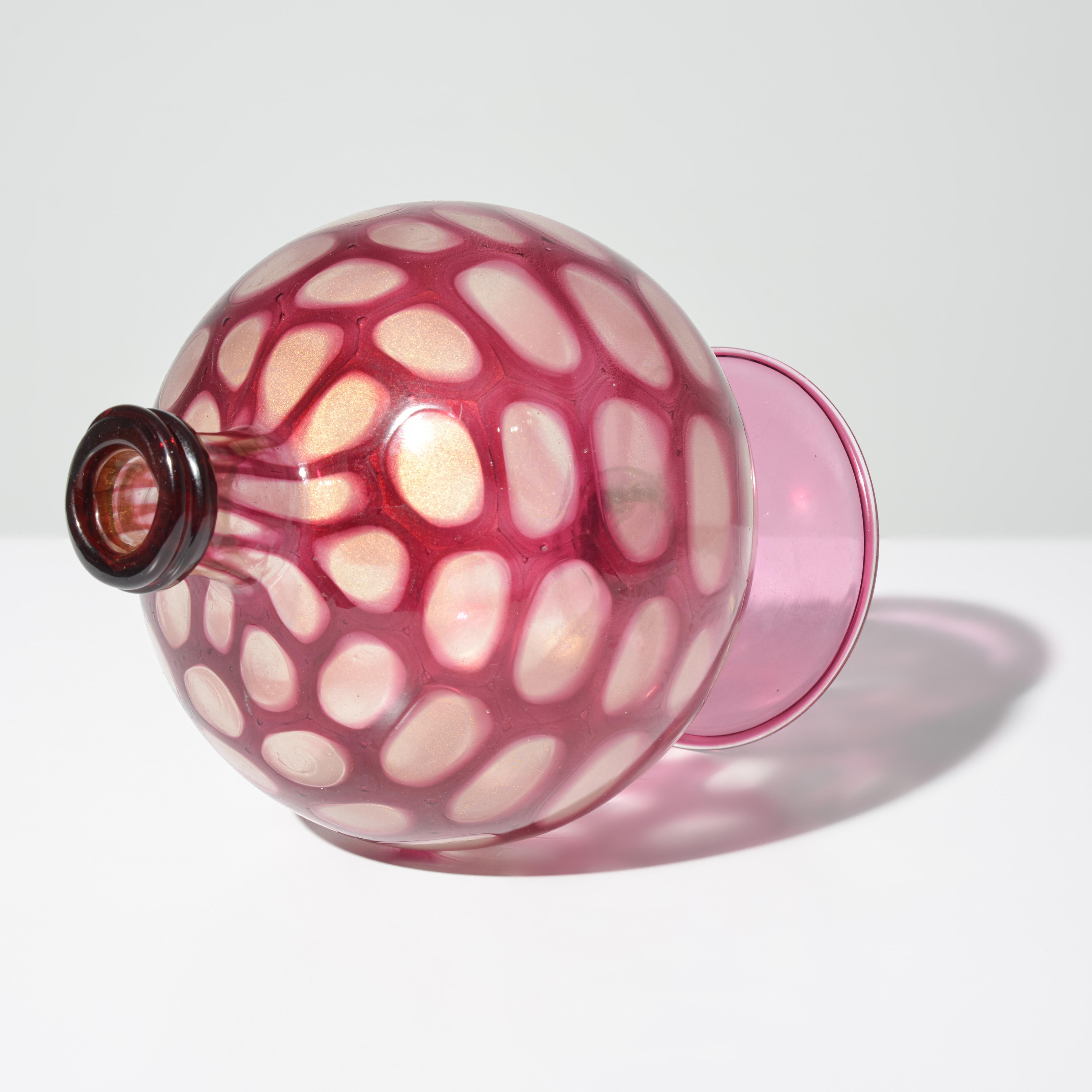 20ième siècle A.V.E.M.. Vase en verre, Provenance Lobel Modernity en vente