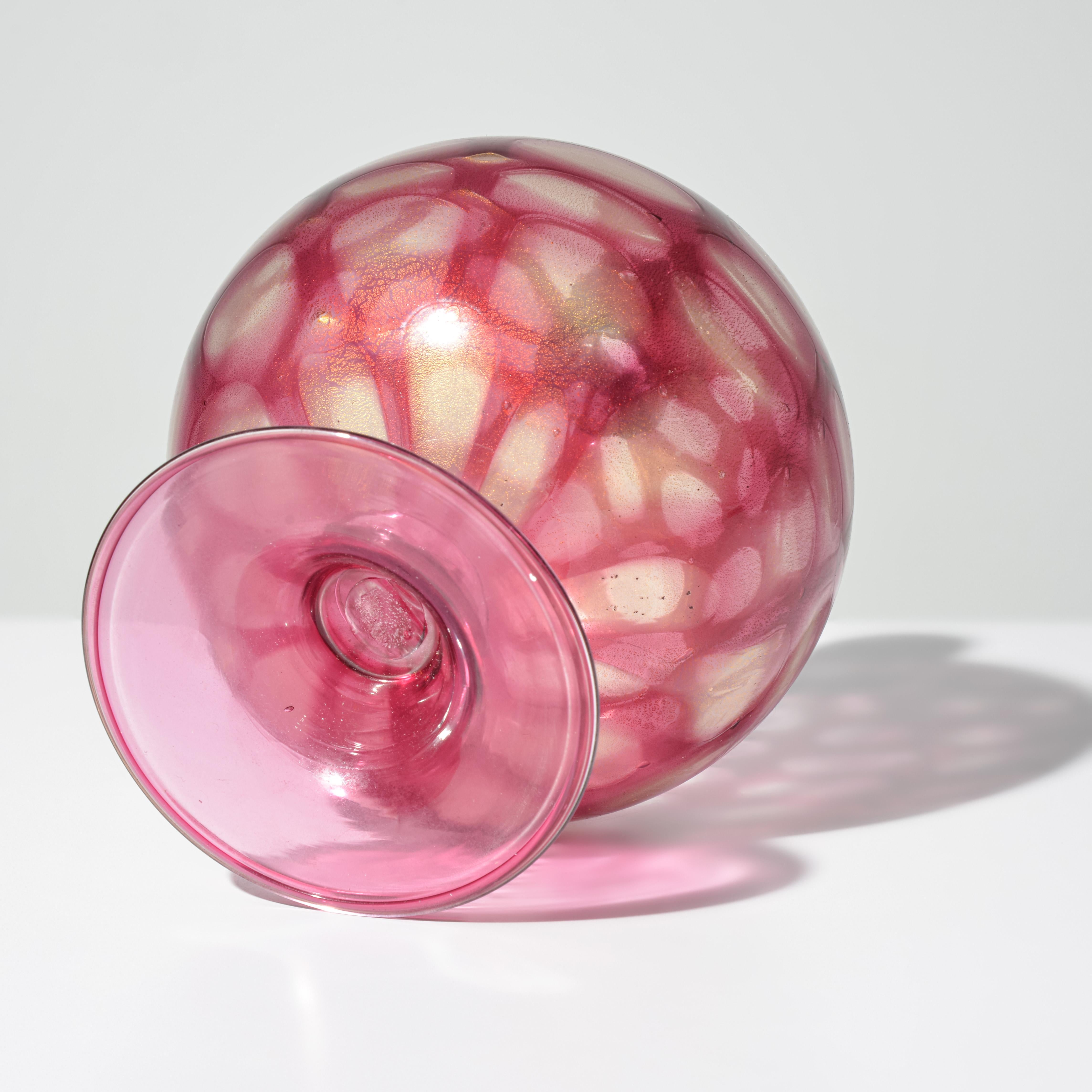 Verre brun A.V.E.M.. Vase en verre, Provenance Lobel Modernity en vente