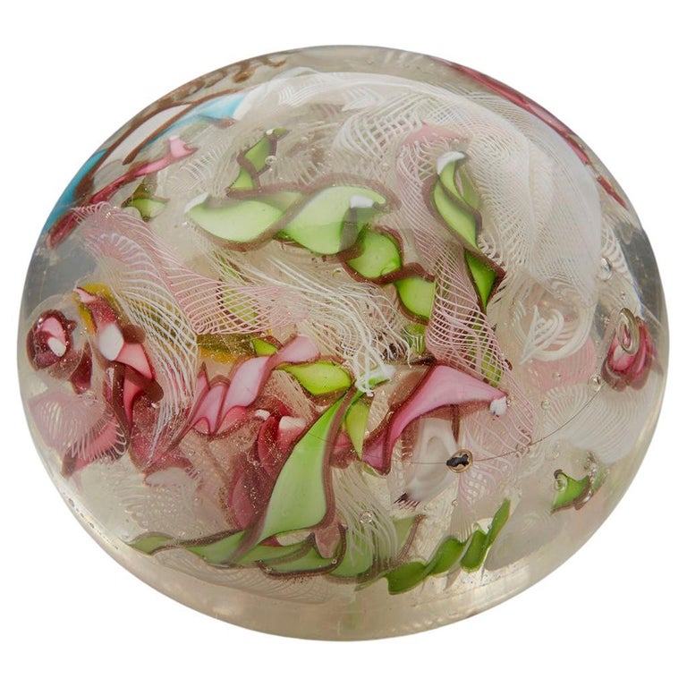 AVem Large Vintage Italian Murano Glass Paperweight For Sale at 1stDibs
