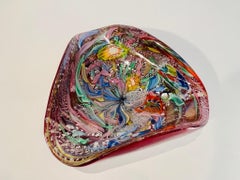 Large AVeM Murano Glass Multicolor center piece 1950