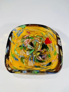 AVeM Murano glass multicolor center piece circa 1950 "Bizantino"