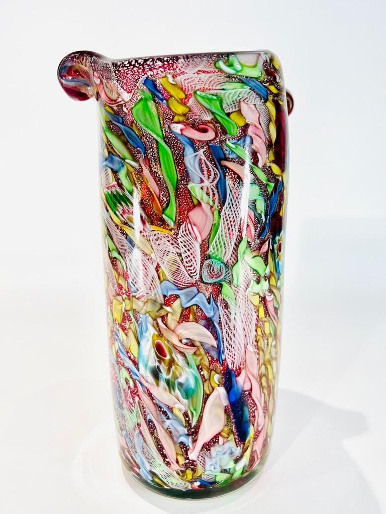 AVeM Murano Glas mehrfarbig Vase um 1950 