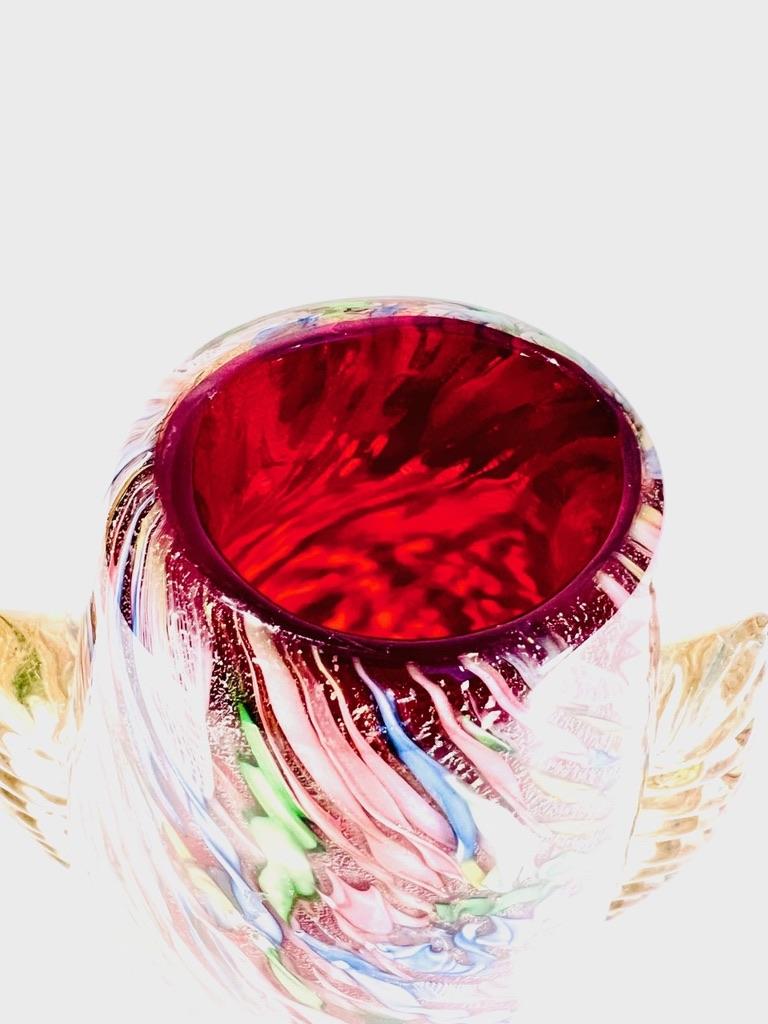 AVeM Murano Glas mehrfarbig Vase um 1950 