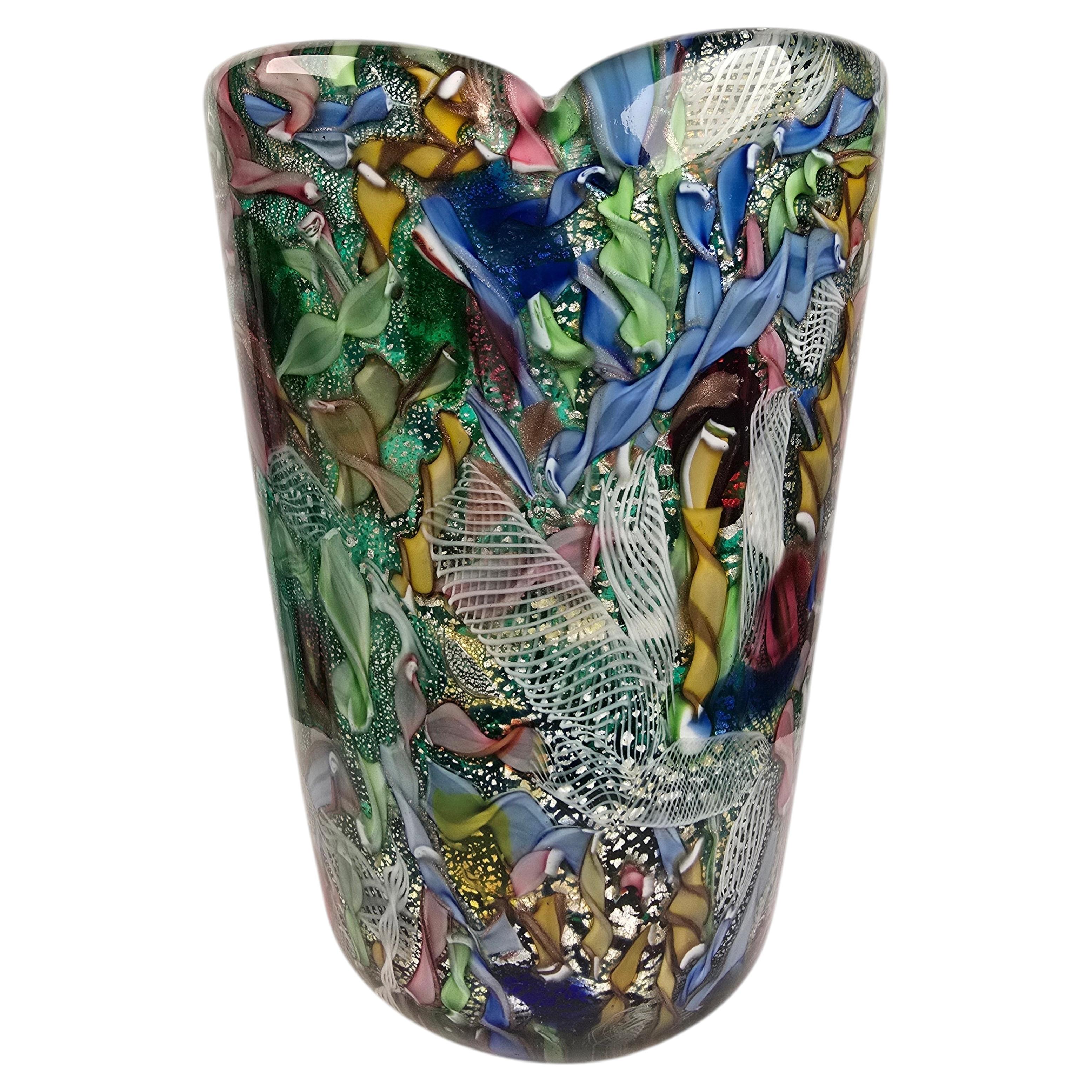 AVeM Murano Glass Vase Bizantino Green