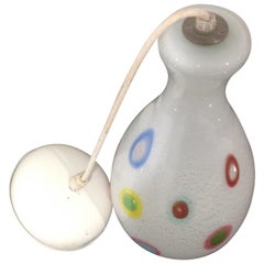 Used AVeM Murano Murrine Hanging Lamp Pendant Light Fixture