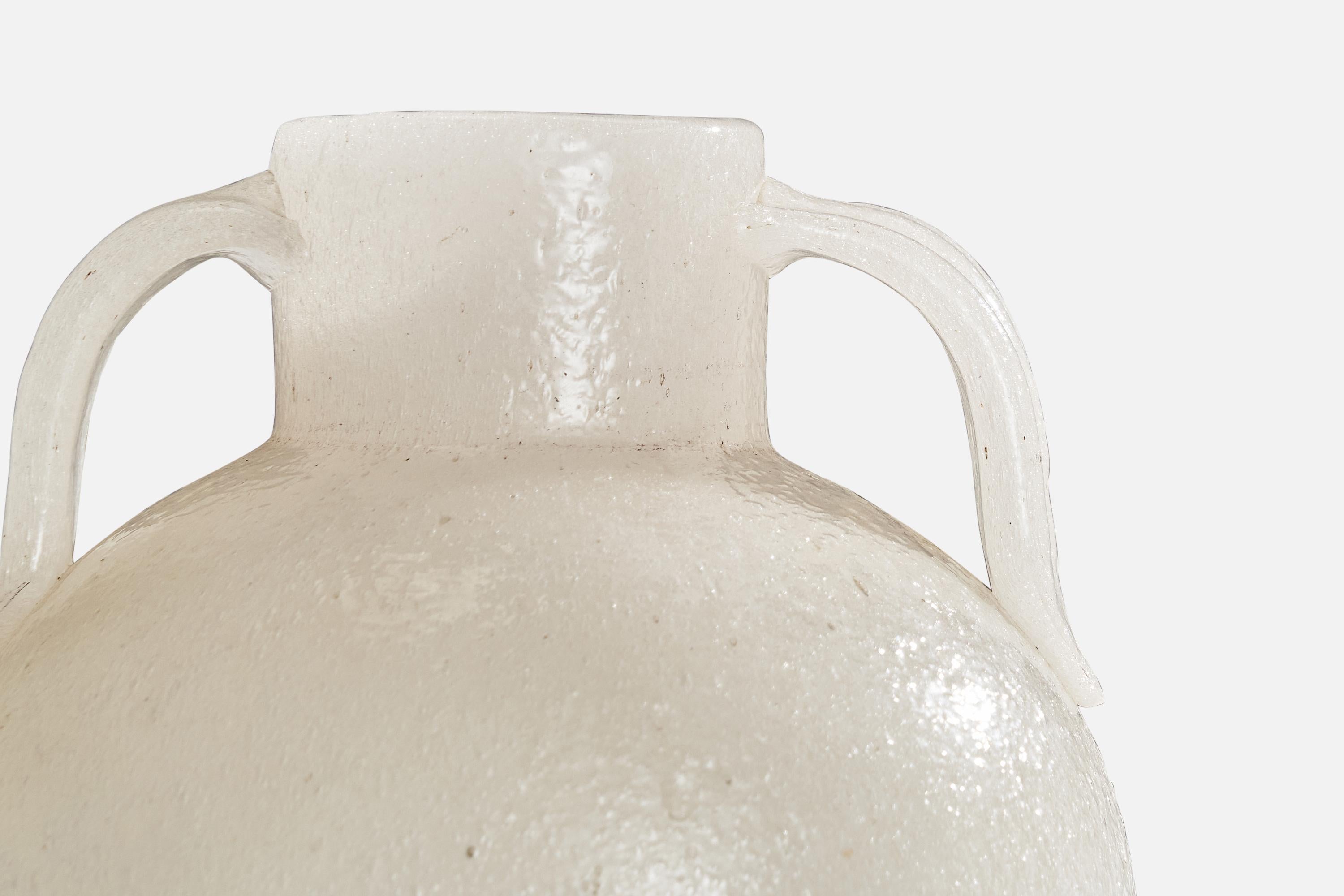 Metà XX secolo A.VE.M., Vaso, Vetro di Pulegoso, Italia, anni '30 in vendita