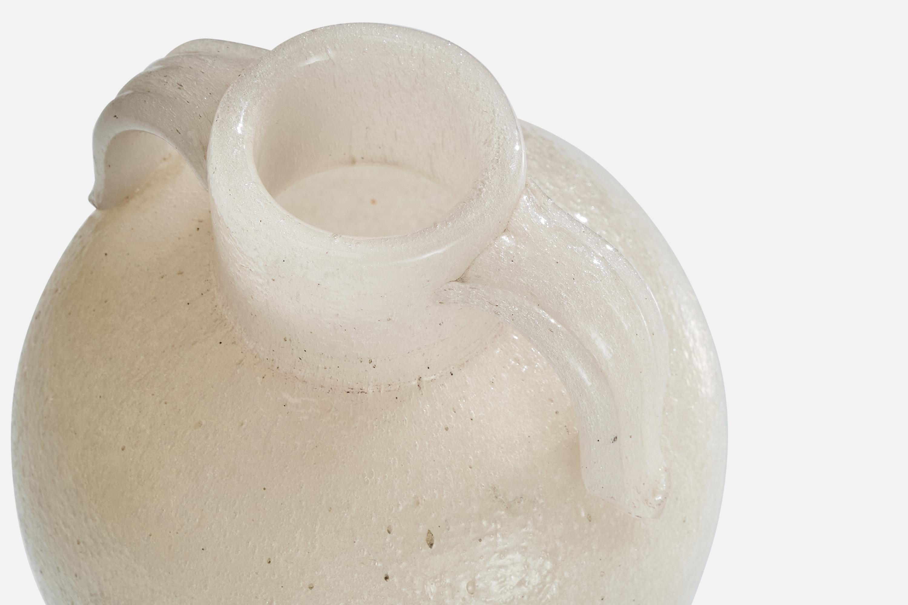 A.VE.M., Vase, Pulegoso-Glas, Italien, 1930er Jahre im Angebot 2