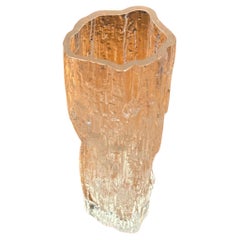 Vintage "Avena" Ice Glass Vase by Tapio Wirkkala for Iittala of Finland