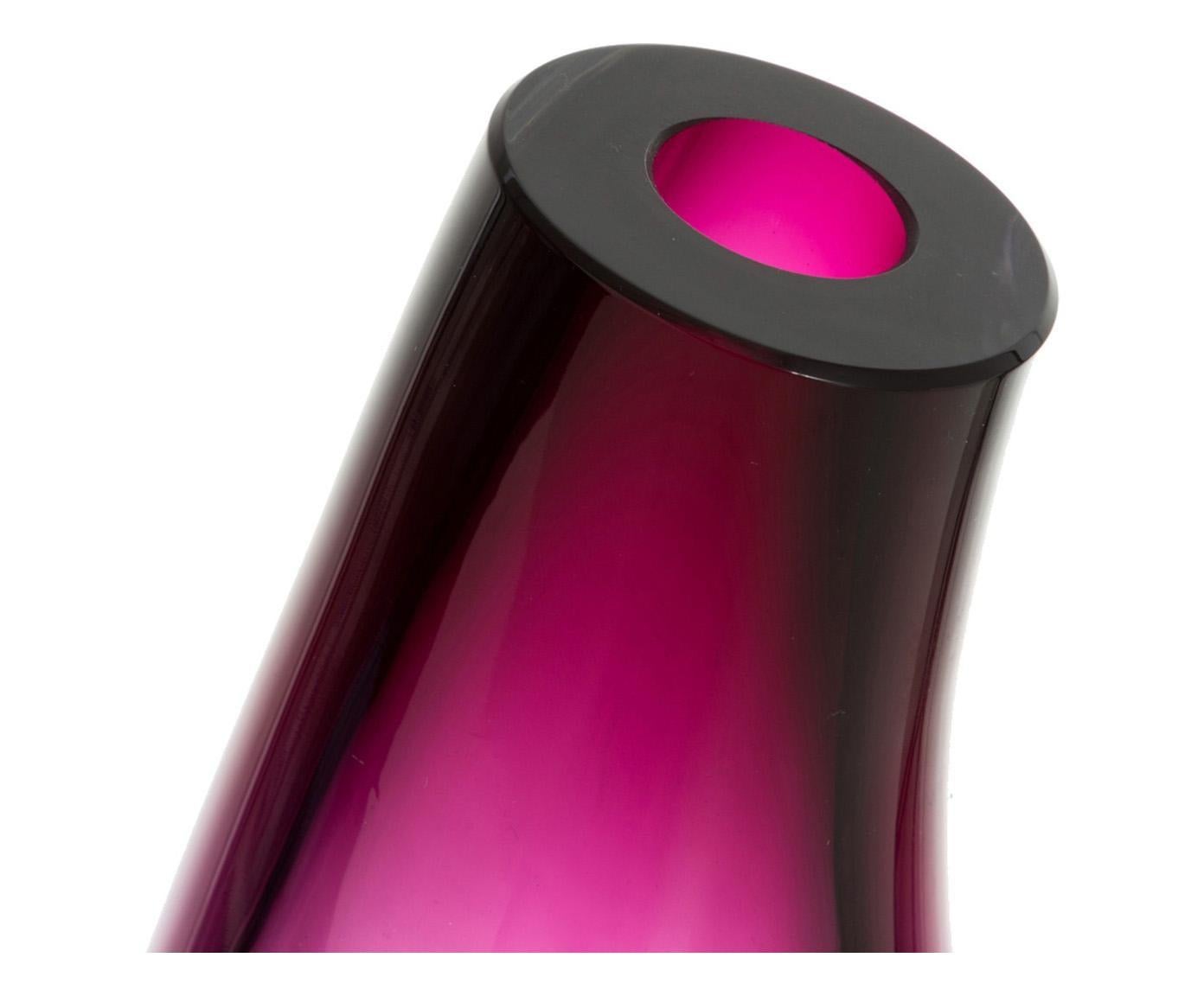 Italian Avena Vase en verre de Murano en vente