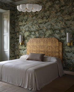 "Avenir" Blonde Burl Wood Platform Queen Bed by Christiane Lemieux