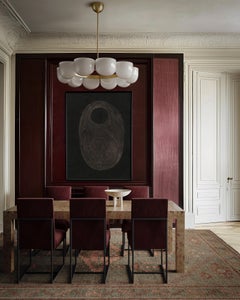 "Avenir" Extension Dining Table (Blonde Burl) by Christiane Lemieux