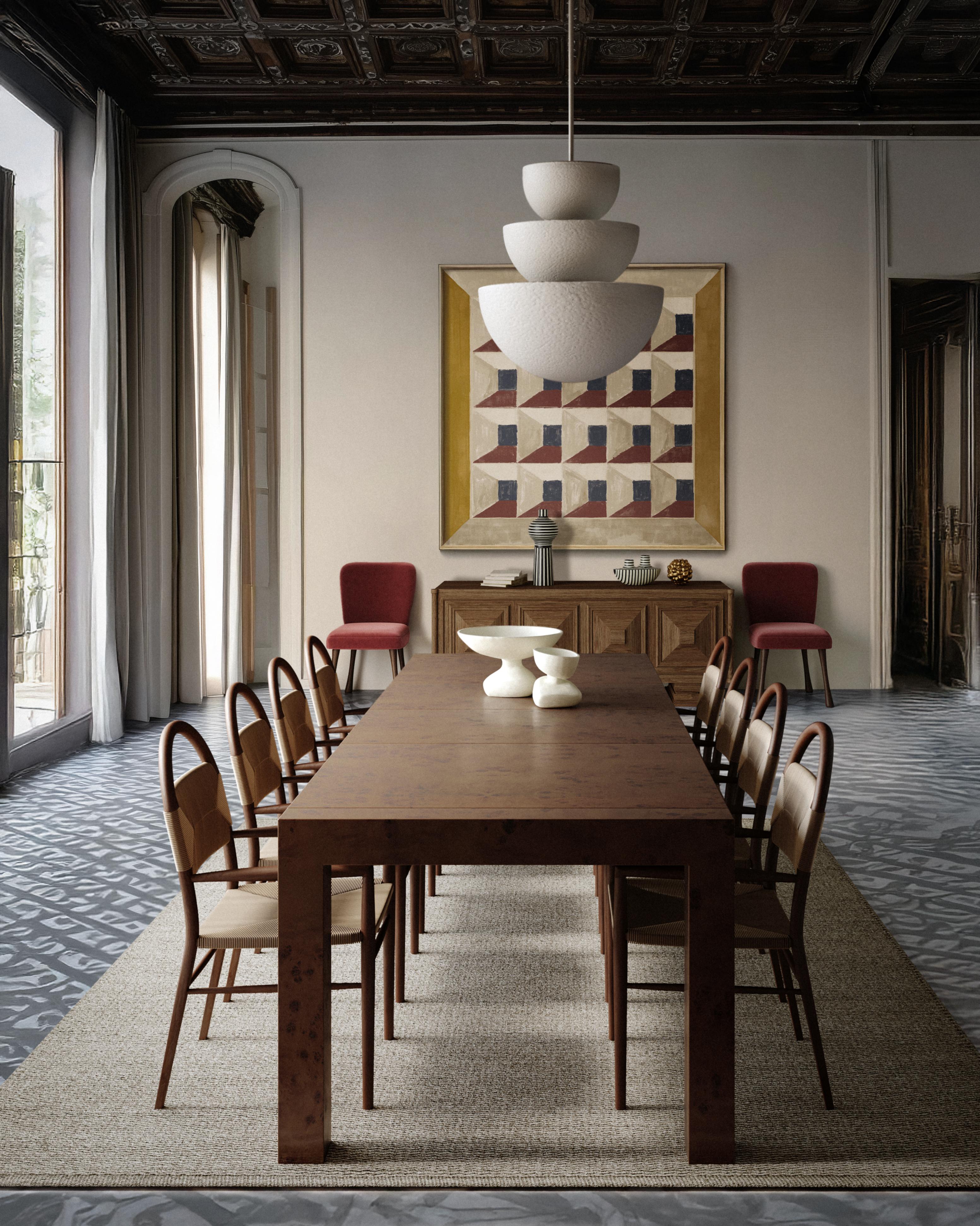 XXIe siècle et contemporain Table de salle à manger à rallonge 