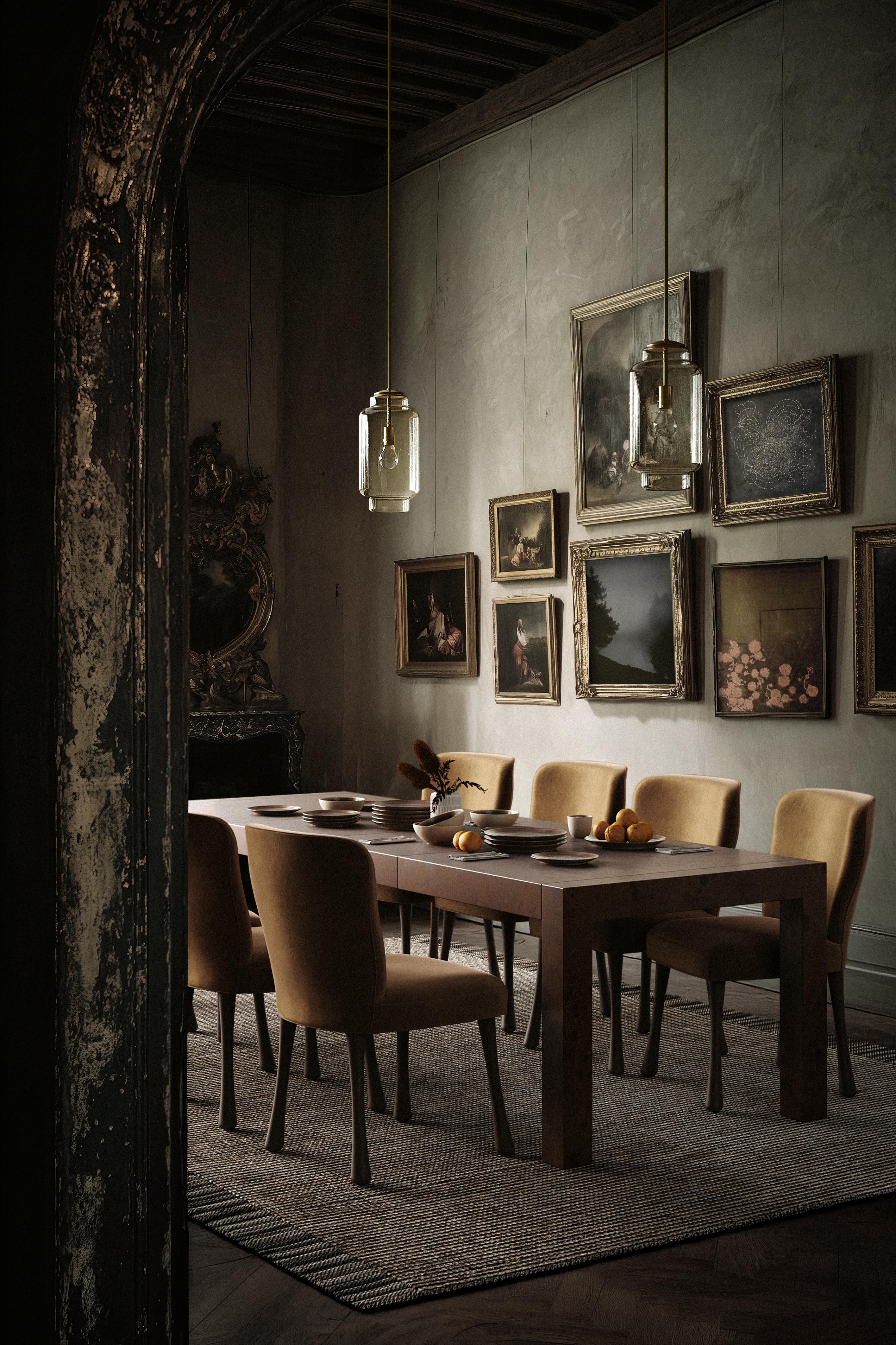 Broussin Table de salle à manger à rallonge 