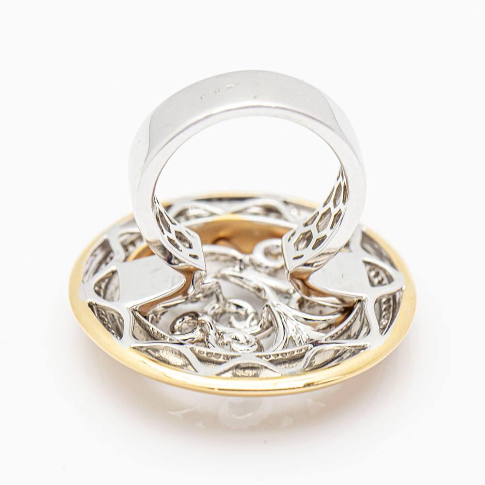 AVENNE Ring aus Bicolour-Gold und Diamanten. im Angebot 2