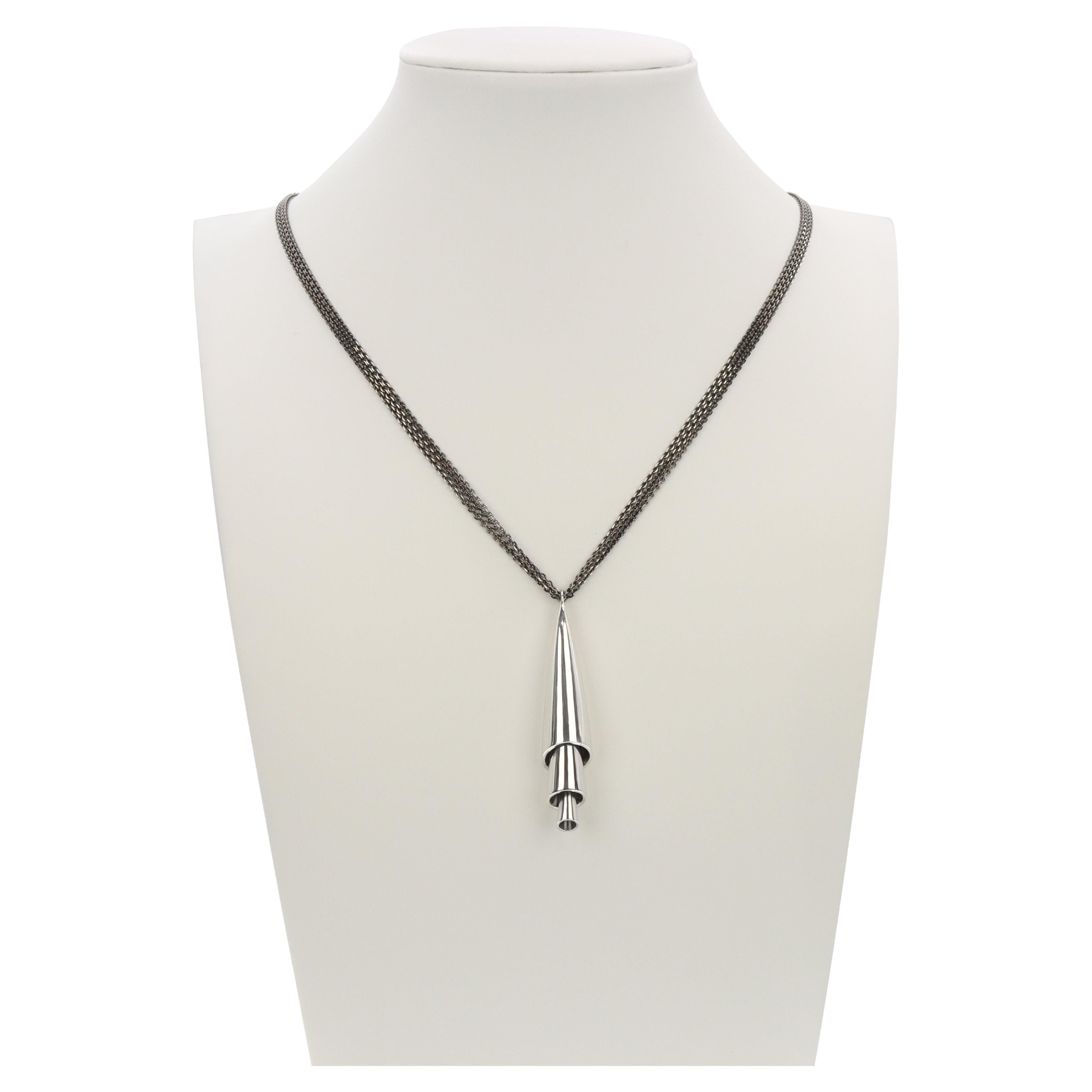 Aventina-Spencer, Limited Edition 'Calla' Sterling Silver Pendant Necklace