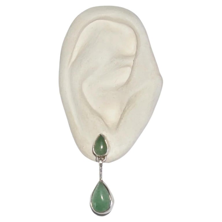Gemstone Bar Drop Earrings Aventurine main image 1