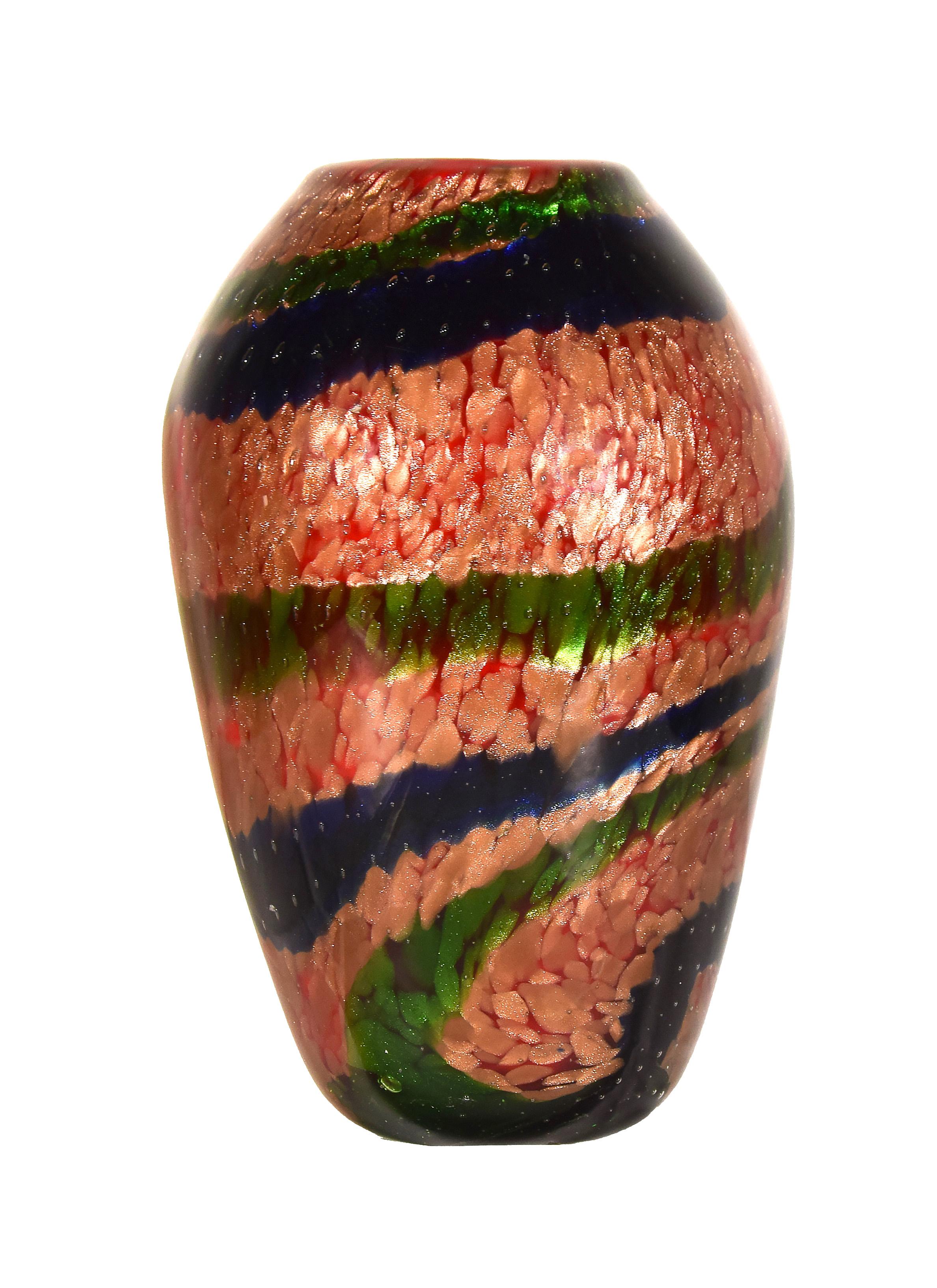 Glass Aventurine Vase, Aureliano Toso 'attr.', 1960s