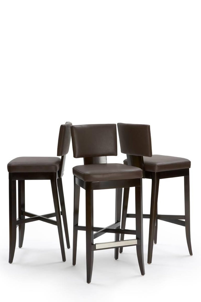 Avenue Counter Stool with Dark Wood Finish by Powell and Bonnell For ...