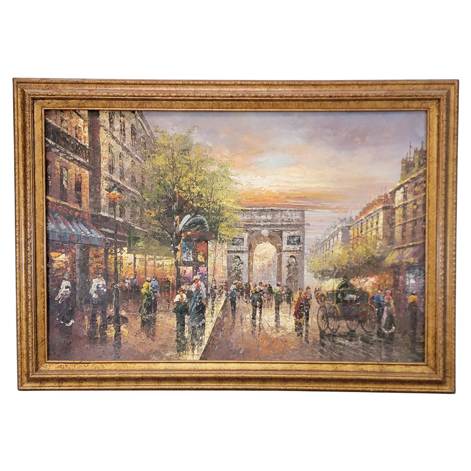 "Avenue des Champs-Élysées au Crépuscule" after Antoine Blanchard