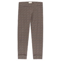 Avenue Montaigne Pantalones de mezcla de algodón con estampado de pata de gallo