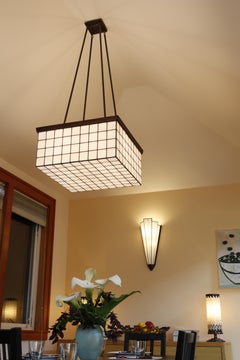 Avenue Wall Sconce Crafted from Bronze and Glass