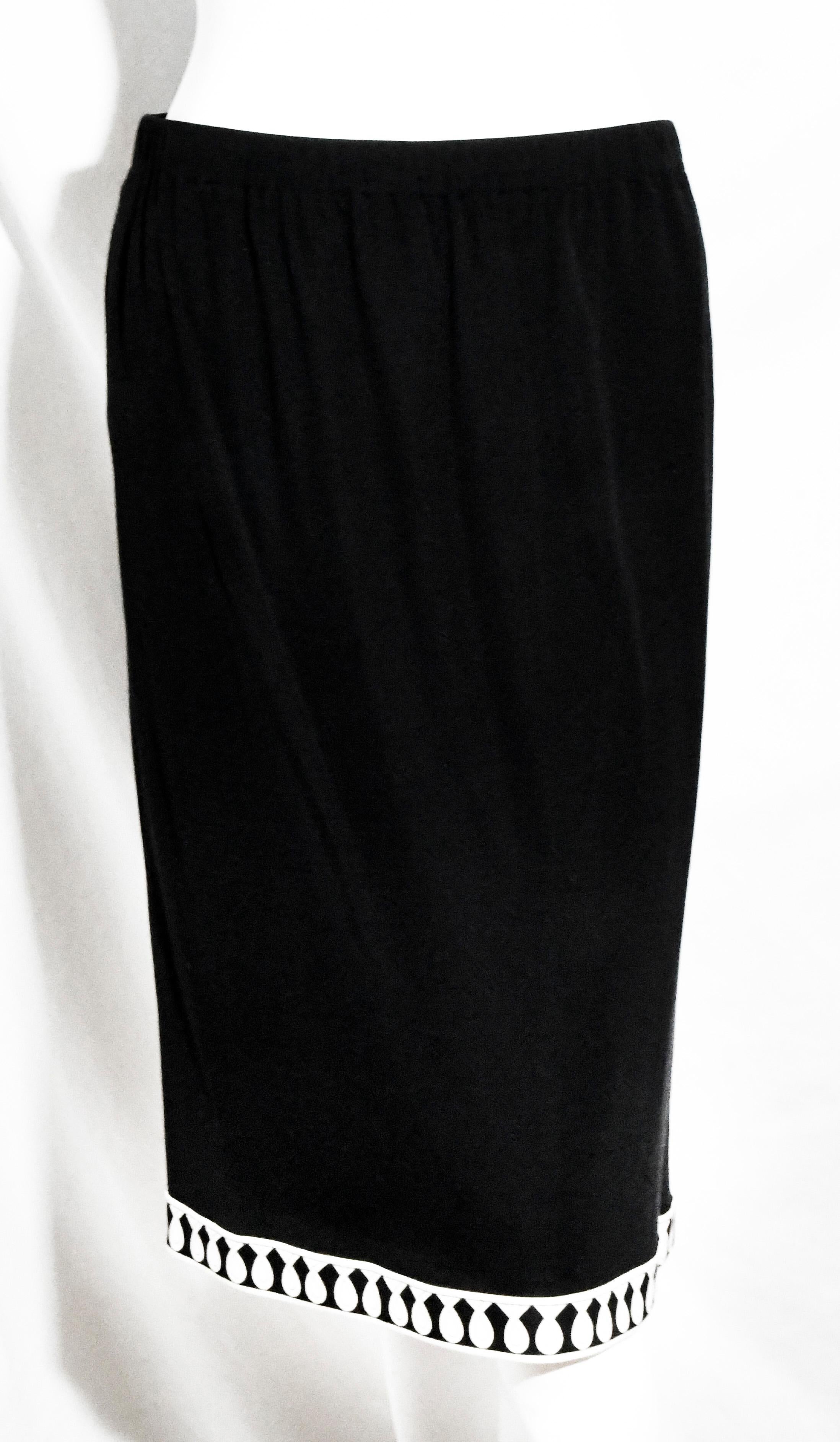 Women's Averardo Bessi Black and White Silk Skirt Suit