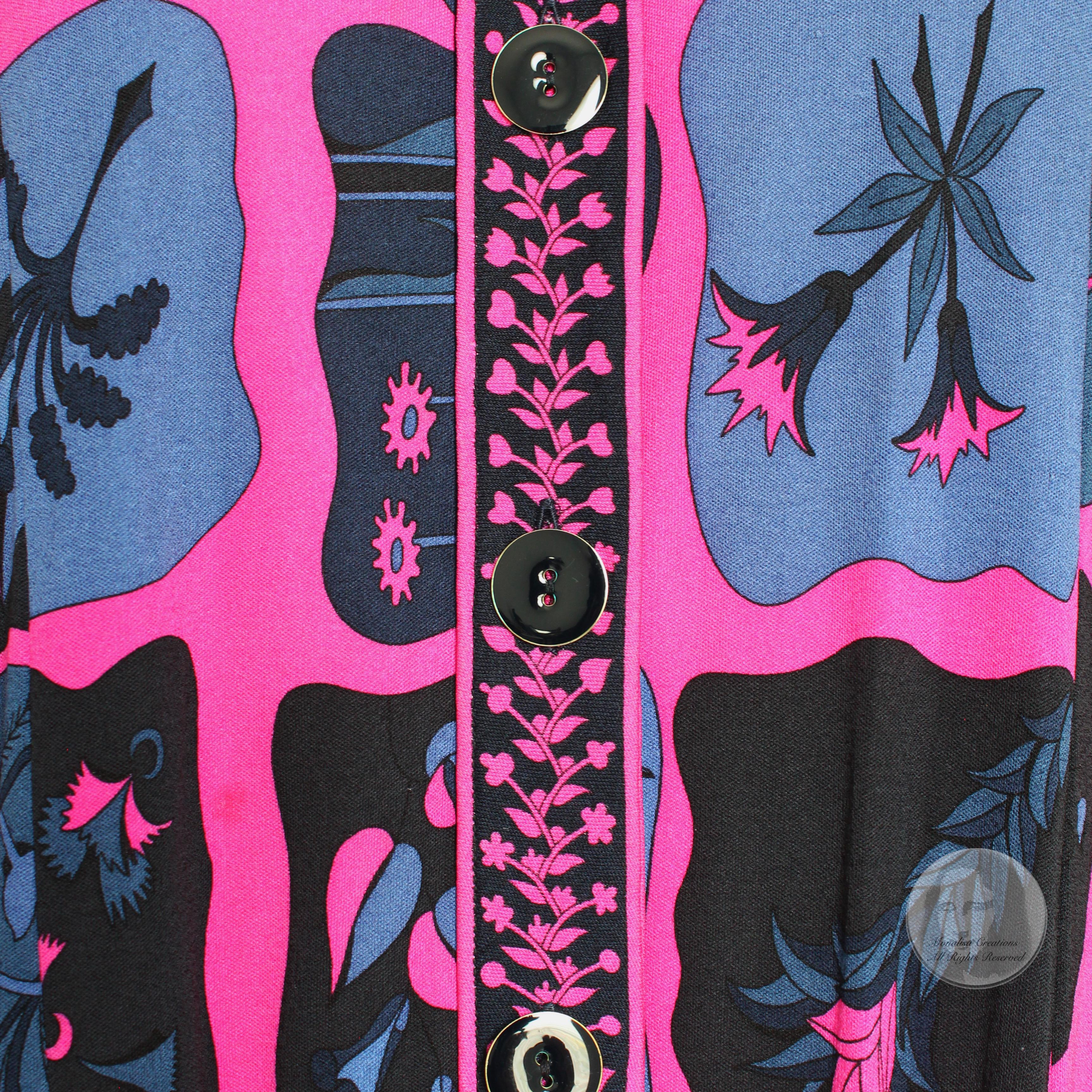 Women's or Men's Averardo Bessi Suit Top Pants Belt 3pc Silk Jersey Floral Print Size 44 Rare 90s For Sale