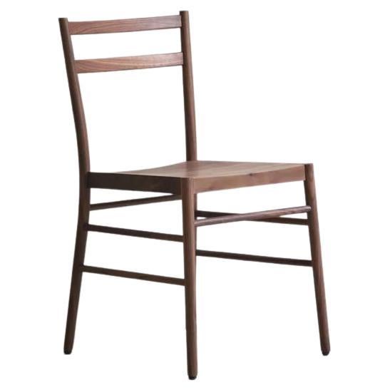 Avery dining chair in walnut For Sale