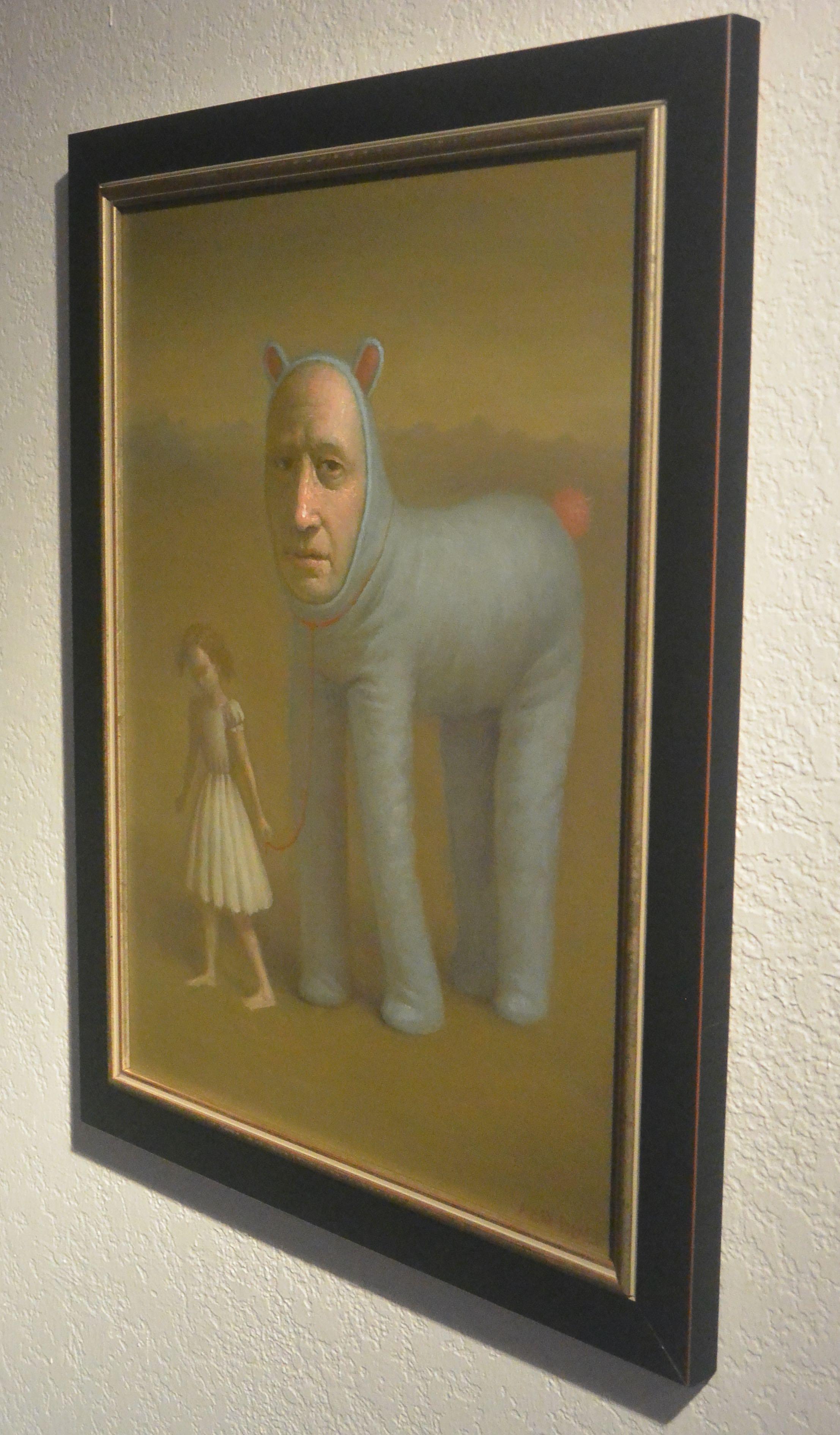 The Improbable Pair, Avery Palmer, Oil painting, pop surreal figures traveling 2