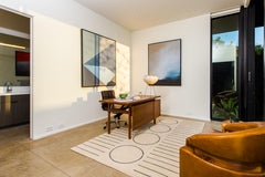 "Avery - Taupe + Navy" /  9' x 12' / Hand-Knotted Wool + Silk Rug