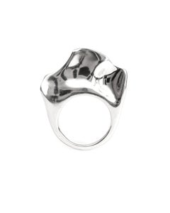 Bague fine « Aves Ardea » en argent sterling 925, par Elena Najdovska