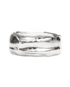Aves Fratercula Heavy Bracelet in Sterling Silver 925 by Elena Najdovska