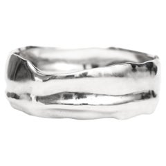 Aves Fratercula Heavy Bracelet in Sterling Silver 925 by Elena Najdovska