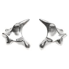 Aves Oxyura Earrings in Sterling Silver 925 by Elena Najdovska