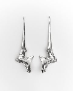 Aves Pelecanus Earrings in Sterling Silver 925 by Elena Najdovska