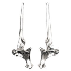 Aves Pelecanus Earrings in Sterling Silver 925 by Elena Najdovska