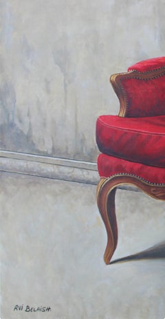 Quadro Figurativo Poltrona Rossa, 90x80 cm, Nuovo