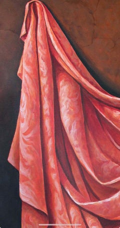 The silent fabric Figurative Painting, 80x70 cm, New