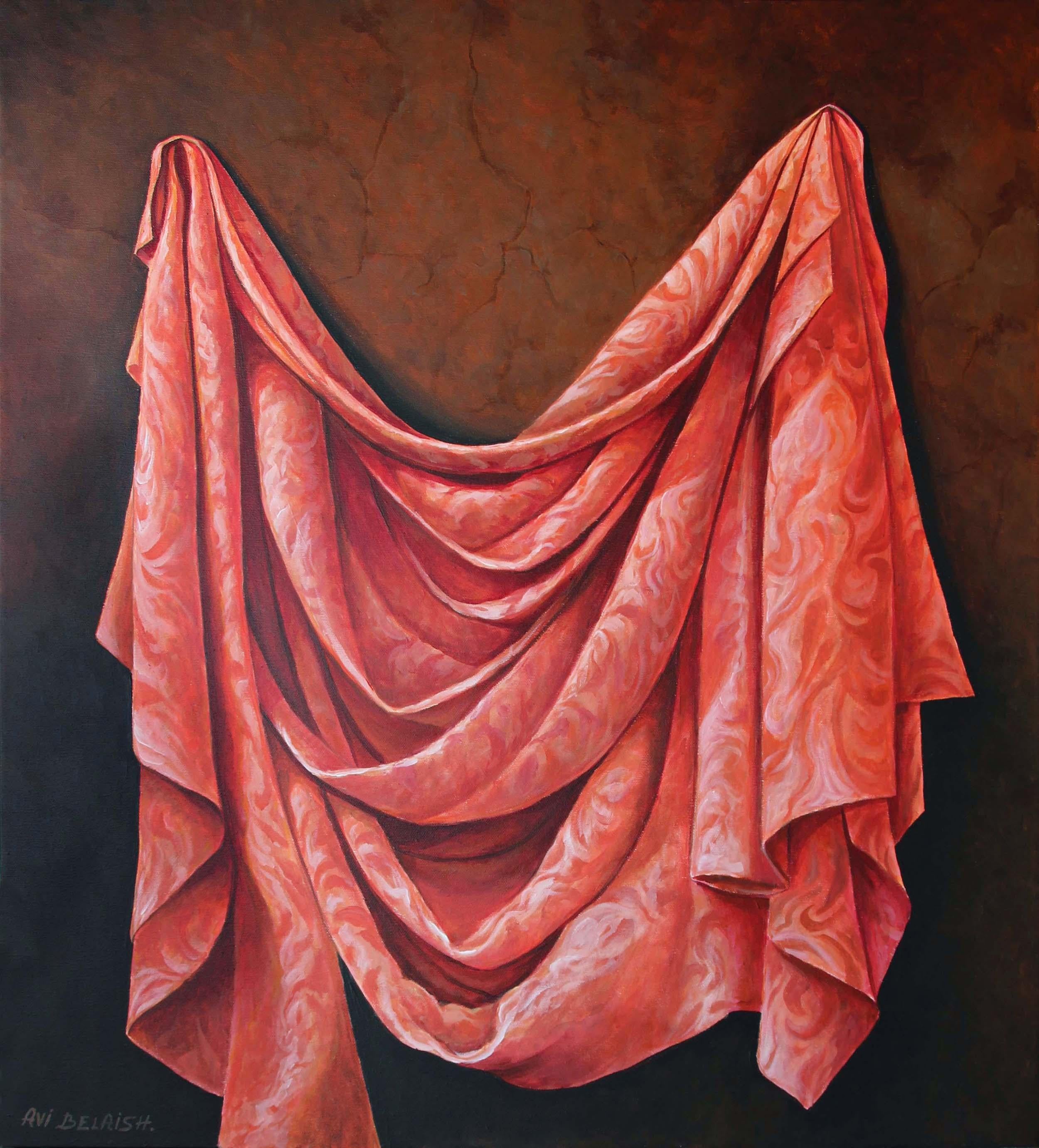 The silent fabric Figurative Painting, 80x70 cm, New